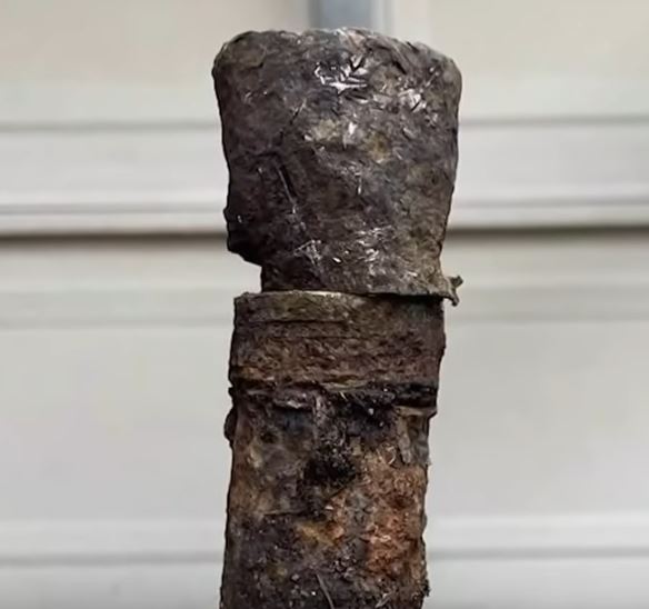 Corroded Atmos Gas Pipe