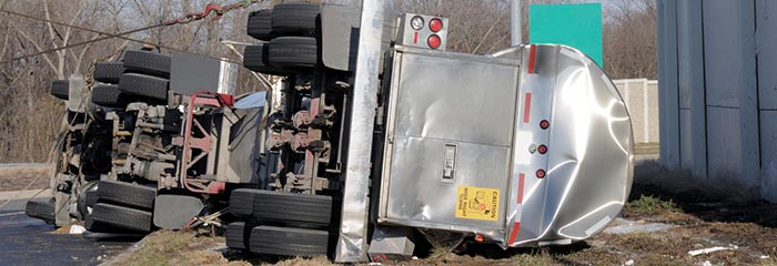 18-Wheeler Rollover Accident