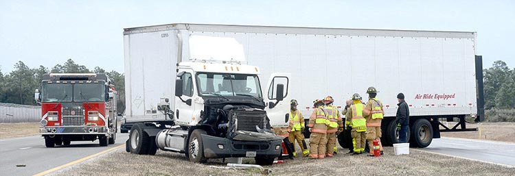 jack-knife 18-wheeler accident