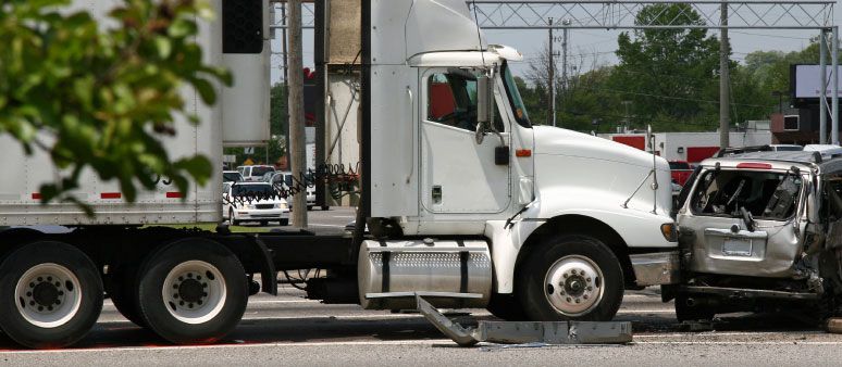 Rear end 18 wheeler crash