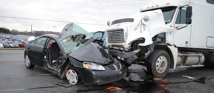 Big Rig Head-On Collision