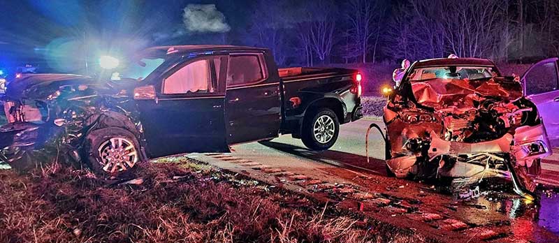 Head On Collision Car Accident