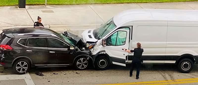 head-on collision