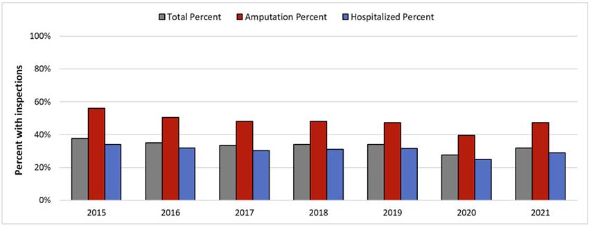 amputation injury percentage
