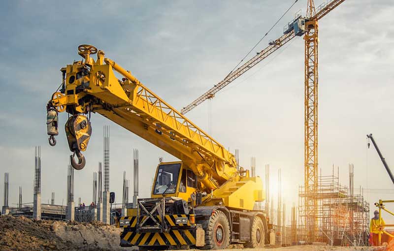 types of cranes in construction