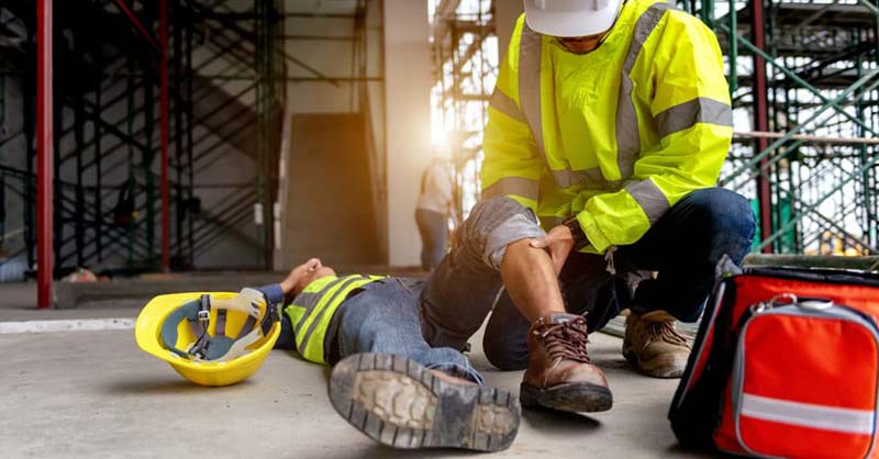 work site accident liability